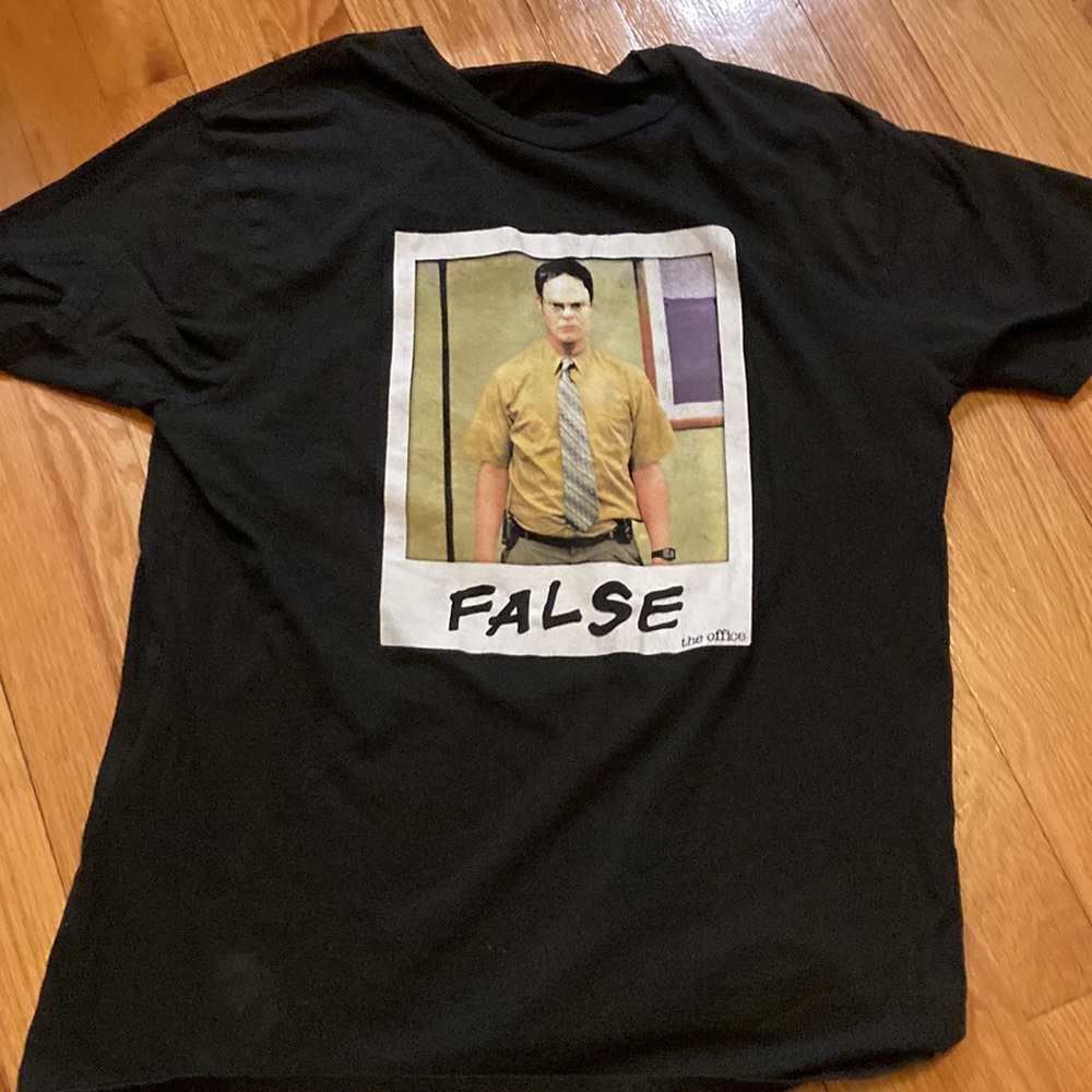 2000’s The Office Dwight Schrute “false” t shirt size large